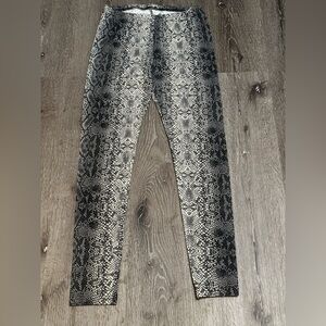 Snakeskin Print Leggings Womens Small